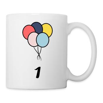 1. 1 year. 1st ANNIVERSARY. 1 YEAR ANNIVERSARY - Mug - white - Right