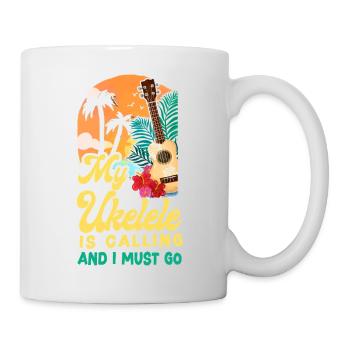 Hawaiian Ukulele Uke My Ukulele Is - Tasse - Weiß - Rechts