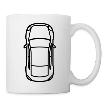 voiture - Mug blanc - blanc - Droite