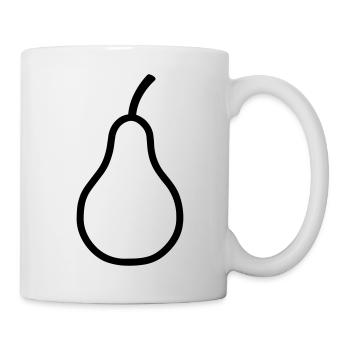 Birne - Tasse - Weiß - Rechts