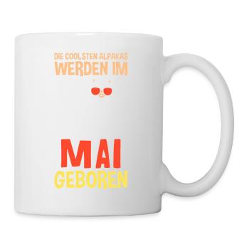 May Birthday Alpaca Saying Funny - Mug - white - Right