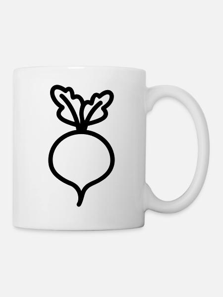 Rübe - Tasse - Weiß