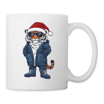 Noël Tigre Hiver - Mug blanc - blanc - Droite