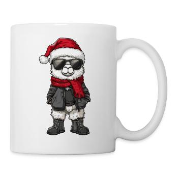 Alpaca Llama Christmas Winter - Mug - white - Right