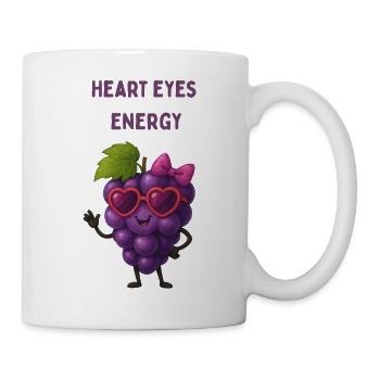 Heart Eyes Grapes Energy - Mug - white - Right