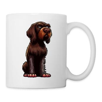 Deutsch Drahthaar Deutsch-Drahthaar Besitzer - Tasse - Weiß - Rechts