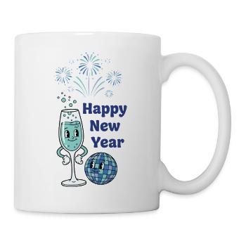 Happy New Year Celebrations Fireworks 2026 - Mug - white - Right