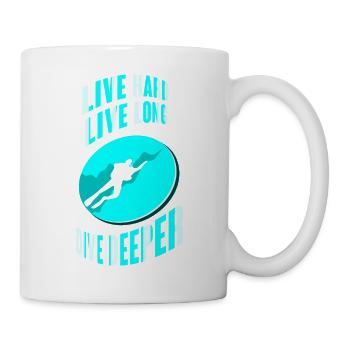 Tauchen Taucher Schnorcheln Sporttaucher - Tasse - Weiß - Rechts