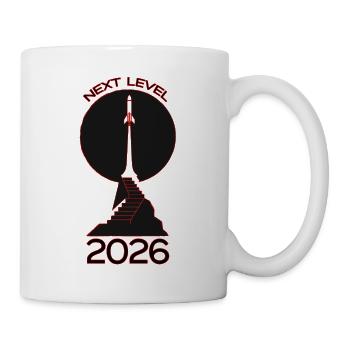 Next Level 2026 Rakete - Tasse - Weiß - Rechts