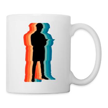 Civil Engineer Retro Silhouette Professional Art - Mug - white - Right