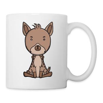 Cute Hyena Adorable Kawaii Safari Animal  - Mug - white - Right