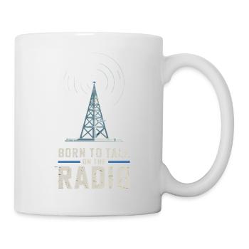 Né pour parler sur la radio Funk Presenter - Mug blanc - blanc - Droite