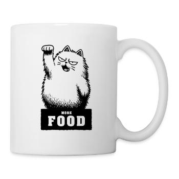Plus de nourriture - Mug blanc - blanc - Droite