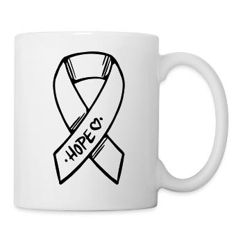 Loop Hope Cancer - Mug blanc - blanc - Droite