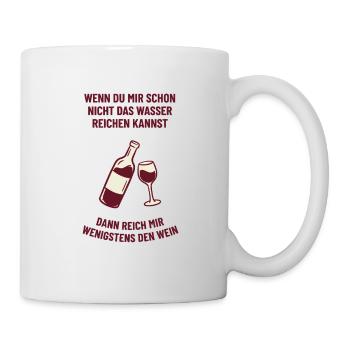 T-shirt drôle de vin (Passe-moi le vin !) - Mug blanc - blanc - Droite