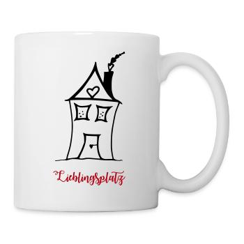 HERZensHÄUSCHEN - Das Original par heavenlygoods - Mug blanc - blanc - Droite