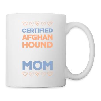 Zertifizierte Afghan Hound Mom - Tasse - Weiß - Rechts