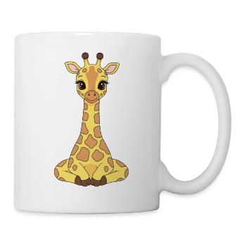 Cute Giraffes Illustration - Mug - white - Right