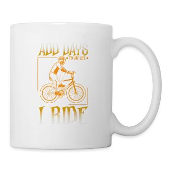 Vélo de route Cyclisme Vélo Cyclisme - Mug blanc - blanc - Droite