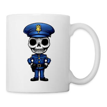 Police Skeleton - Mug - white - Right