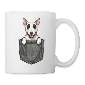 Bull Terrier dans la Poche - Chien Mignon  - Mug blanc - blanc - Droite