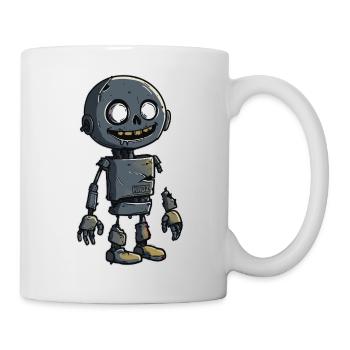 Kleiner Zombie Schrott Roboter  - Tasse - Weiß - Rechts