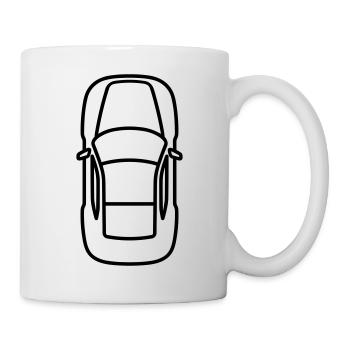 voiture - Mug blanc - blanc - Droite