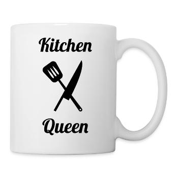 Die Königin des Kochens - Tasse - Weiß - Rechts