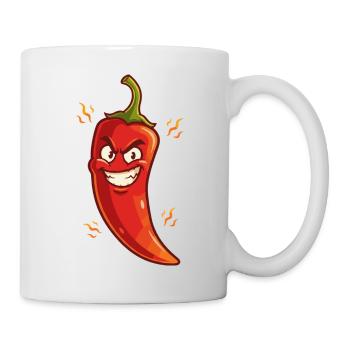 Dessin animé Angry Chili – Flamy & Naughty - Mug blanc - blanc - Droite
