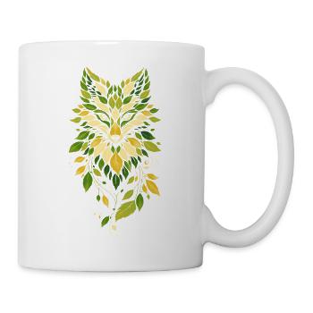 Leaves Fox Portrait - Mug - white - Right