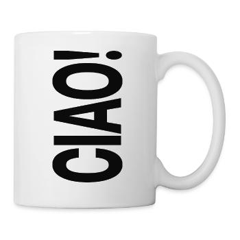 Ciao Typography Statement Design - Mug - white - Right