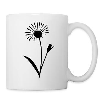 Flower Dandelion Flowers Blossom Wildflowers Herbs - Mug - white - Right