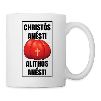Christos Anesti Alithos Anesti Pascha Greek Easter - Mug - white - Right