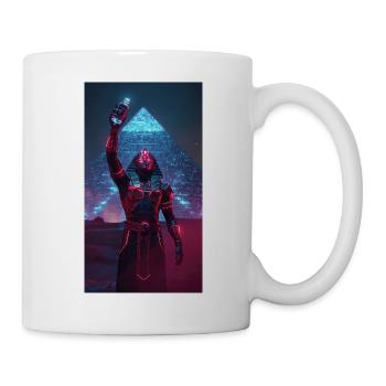 Pharao im Neonlicht - Tasse - Weiß - Rechts