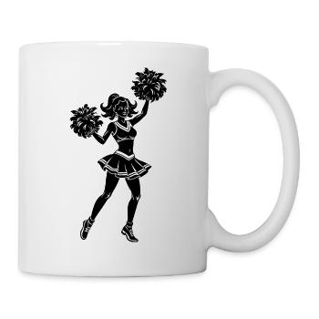 Pom-pom girls - Mug blanc - blanc - Droite