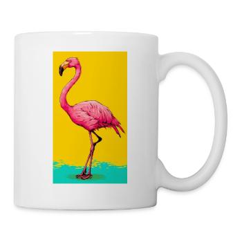 Flamingo - Tasse - Weiß - Rechts