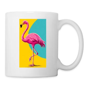 Flamant - Mug blanc - blanc - Droite