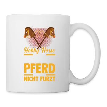 Steckenpferd Hobbyhorse Hobby Horsing - Tasse - Weiß - Rechts