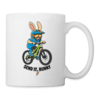 Send It Bunny Mountainbike Rider - Tasse - Weiß - Rechts