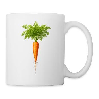 Fresh Carrot Nature Vegetable Illustration - Mug - white - Right