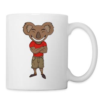 Cheerful Koala Crossed Arms - Mug - white - Right