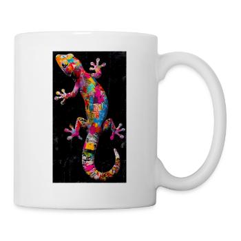 Gecko - Tasse - Weiß - Rechts