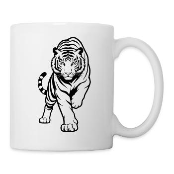 Tiger - Tasse - Weiß - Rechts