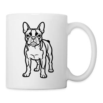 Boston Terrier - Mug - white - Right