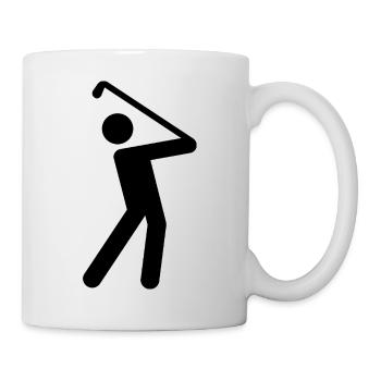 Golf - Tasse - Weiß - Rechts