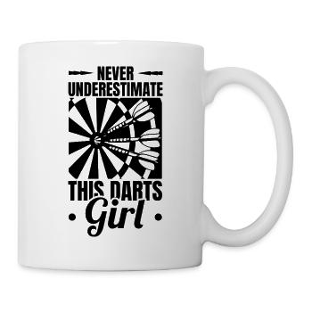 Joueur de fléchettes - Mug blanc - blanc - Droite