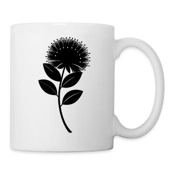 Fleur de Pohutukawa - Mug blanc - blanc - Droite