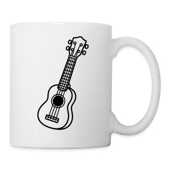 Ukulélé - Mug blanc - blanc - Droite