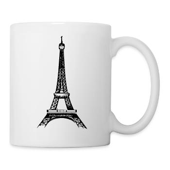 Eiffelturm - Tasse - Weiß - Rechts
