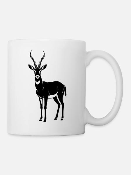 Antilope - Tasse - Weiß